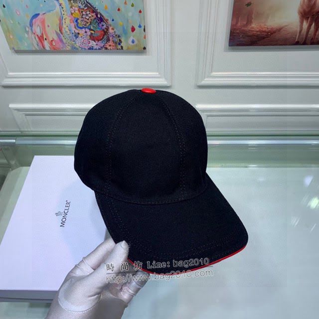Moncler男女同款帽子 蒙口經典黑白鴨舌帽棒球帽  mm1740